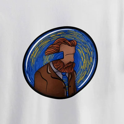 تیشرت طرح ون گوگ van gogh's face
