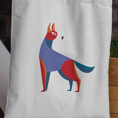 fox tote bag
