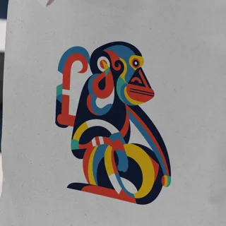 تت بگ طرح کودک monkey
