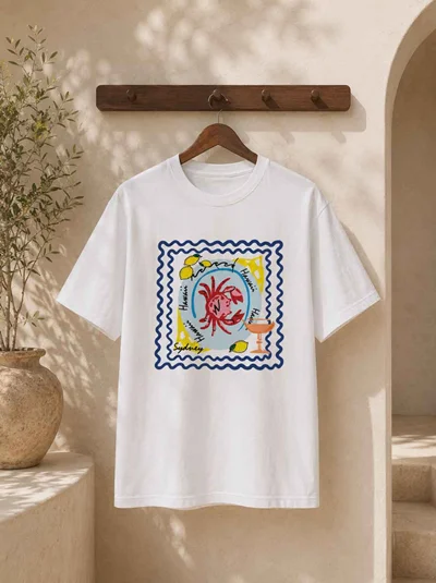 تیشرت Crab Postcard