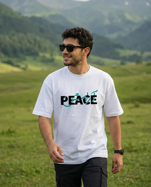 تیشرت تایپوگرافی آرامش | Peace