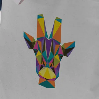 تت بگ طرح کودک origami giraffe