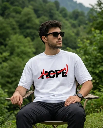 تیشرت تایپوگرافی امید | Hope