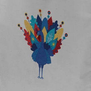تت بگ طرح کودک peacock