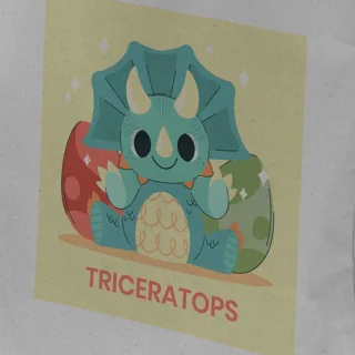 تت بگ طرح کودک baby triceratops