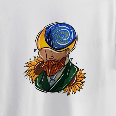تیشرت طرح ون گوگ van gogh's mind