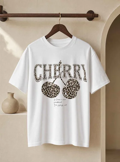 تیشرت Leopard Cherry