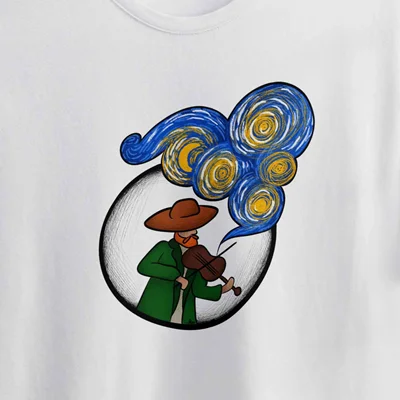 تیشرت طرح ون گوگ van gogh's violine